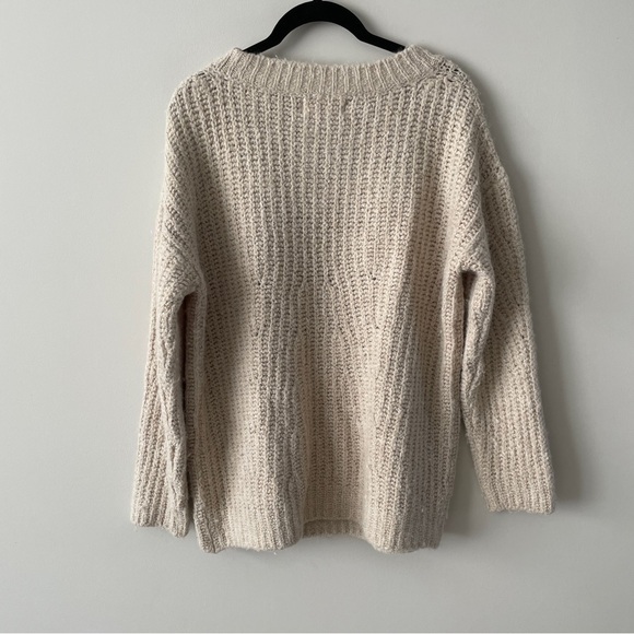 Anthropologie Camilla Wool Blend Knit Oversized Sweater XS - Picture 5 of 7